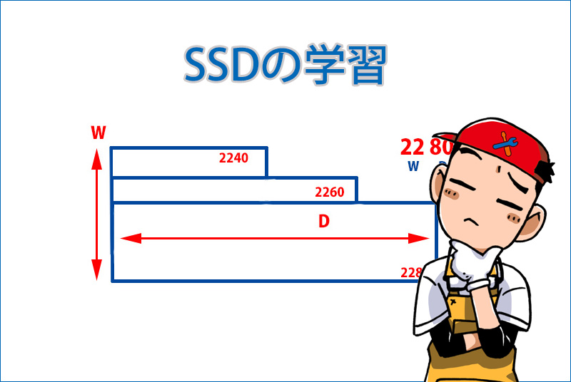 SSDを知る！dynabook SSD換装 M.2 規格のSSDを少し勉強してみた／SSDの